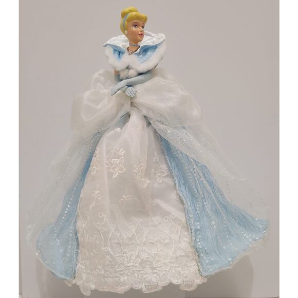 Retired Disney Cinderella Christmas Tree Topper 15" Light Up NWOB - Picture 1 of 16
